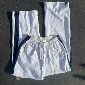 Brandy Melville Sweats with Navy Stripe